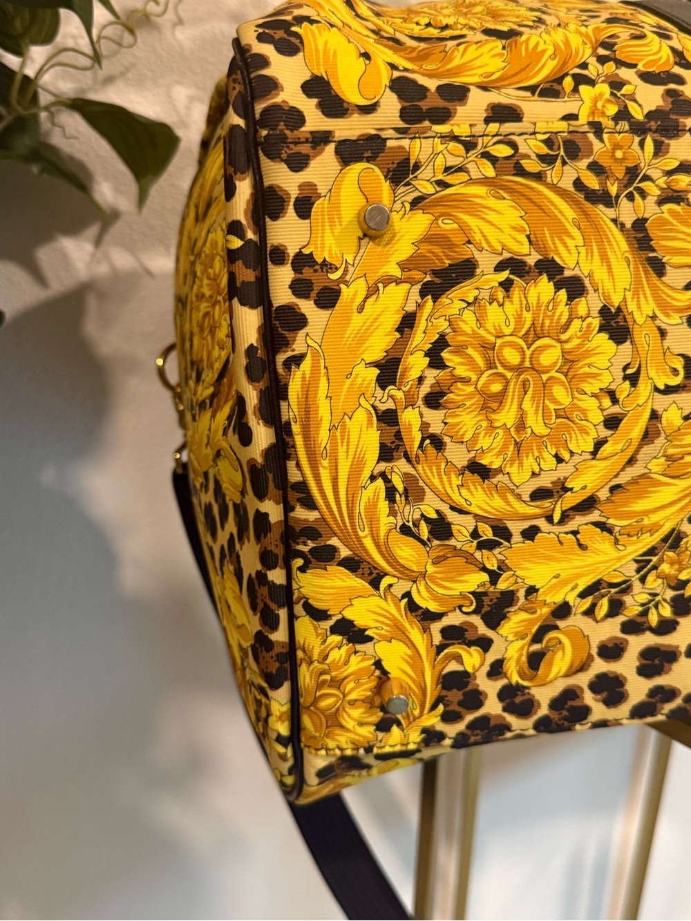 Gianni Versace Leopard & Baroque Print Weekender/Duffle Bag - Picture 9 of 13
